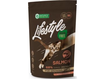 Nature's Protection Cat Dry LifeStyle GF Kitten Salmon 400 g