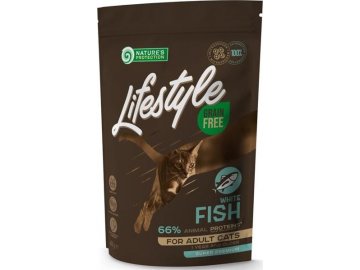 Nature's Protection Cat Dry LifeStyle GF Adult White Fish 400 g