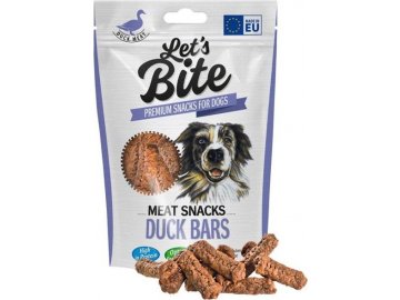 Brit Let's Bite Meat Snacks Duck Bars 80g
