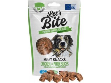 Brit Let's Bite Meat Snacks Chicken & Pork Slices 80g