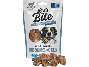 Brit Let's Bite Meat Snacks Lamb Squares & Chicken 80g