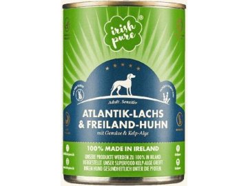 Irish Pure Adult Atlantik-Lachs losos & kuře se zeleninou konzerva 390 g