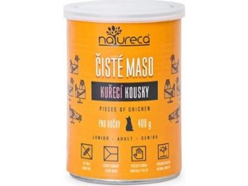 NATURECA konz. kuře kousky pro kočky 400g