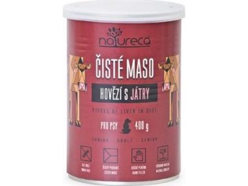 NATURECA konz. hovězí s játry pro psy 400g