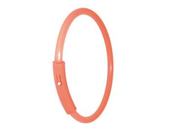 Obojek blikací Light Band Oranžový XS 25cm TR 1ks