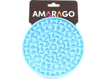 Amarago lízací podložka kruh modrý