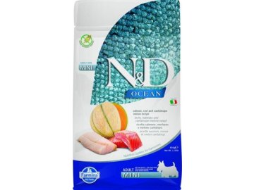 N&D OCEAN DOG Adult Mini Salmon & Cod & Melon 800g