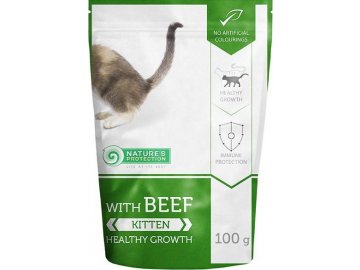 Nature's Protection Cat kaps. Kitten with Beef 100g