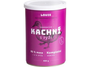 Louie konz. pro psy kachní s rýží 400 g