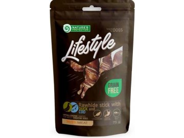 Nature's Protection Dog snack Lifestyle kachní, tresčí tyčinky 75 g