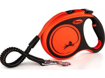 Vodítko FLEXI Xtreme L pásek 5m/65kg oranžová