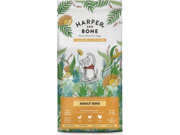 Vzorek Harper and Bone Dog Adult Large & Medium příchutě farmy 100 g