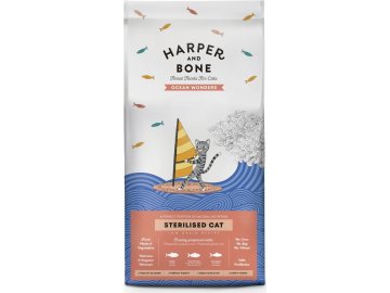 Vzorek Harper and Bone Cat Sterilised divy oceánu 70 g