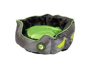 Kiwi Pelech Running Oval Bed L zelenošedá