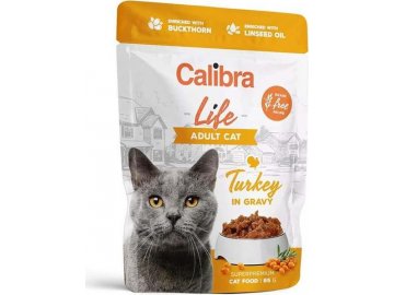 Calibra Cat Life kapsa Adult Turkey in gravy 85g
