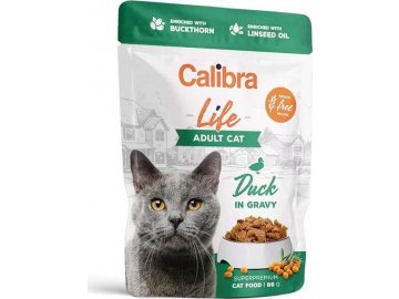 Calibra Cat Life kapsa Adult Duck in gravy 85g