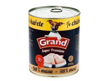 GRAND konz. pes Extra s 1/4 kuřete 850g