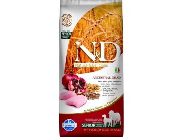 N&D Low Grain DOG Senior M/L Chicken & Pomegr 12kg