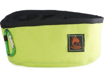 firedog click go cestovna miska 10 l neonovozelena 38926