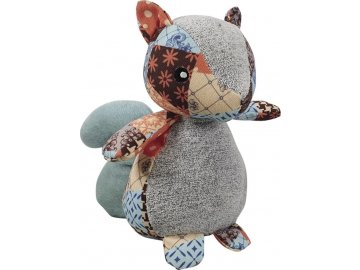 Nobby hračka pro psy Veverka Patchwork 20 cm