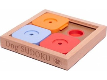 Dřevěný hlavolam Sudoku Basic Color od My Intelligent Dogs/obtížnost 1