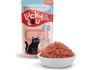 Lucky Lou Lifestage Adult s drůbežím a hovězím masem 125 g