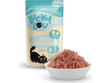 Lucky Lou Lifestage Kitten s drůbežím masem a pstruhem 125 g