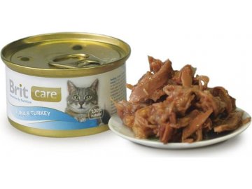 Brit Care Cat konz.tuňák & krocan 80g