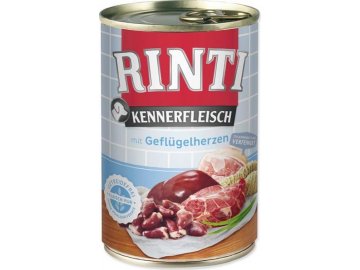 Rinti Dog konzerva drůbeží srdíčka 400g