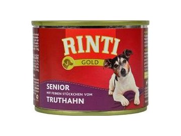 Rinti Dog Gold Senior konzerva krůta 185g