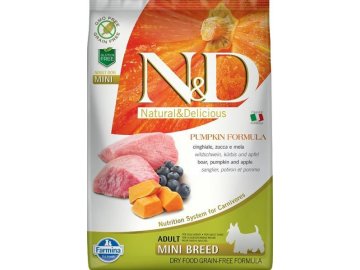N&D Grain Free Pumpkin DOG Adult Mini Boar & Apple 7kg