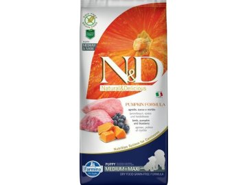 N&D Grain Free Pumpkin DOG Puppy M/L Lamb & Blueberry 12kg