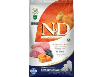 N&D Grain Free Pumpkin DOG Puppy M/L Lamb & Blueberry 2,5kg