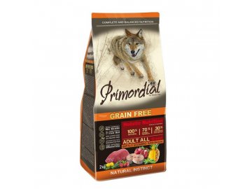 Primordial Adult Buffalo & Mackerel 2x12kg  + 4x pamlsky Essential Foods 100g ZDARMA!