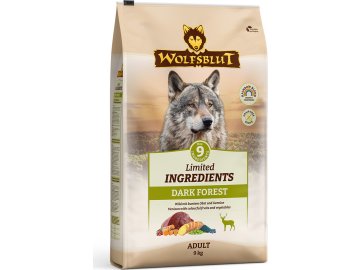 df2f99a67f2c54a4fa6a934a9f8b27343539f7e2 wb842310 wolfsblut trockenfutter limited ingredients dark forest adult frontside 9kg 4262374842
