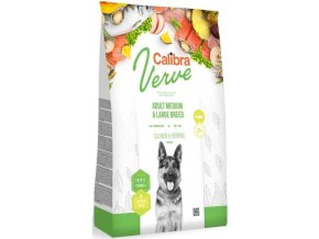 Calibra Dog Verve GF Adult M&L Salmon&Herring 12kg  + 2 kg ZDARMA!