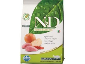 N&D Grain Free CAT Adult Boar & Apple 300g