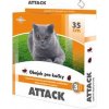 Attack obojek antiparazitární 35cm kočka