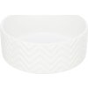 Keramická miska, vroubkovaná, bílá 0,9l/16cm