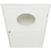 XL domek na kočičí toaletu, 2 poličky, MDF, 53 x 90 x 58 cm, bílá