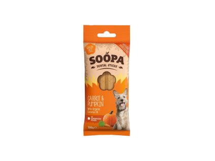 Dentální tyčinky Soopa mrkev s dýní 100g