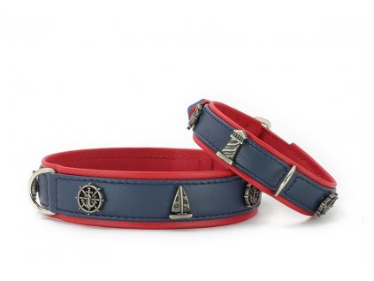 xxxx Halsband Maritim rot blau