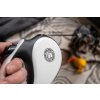 4393 3 voditko samonav retractable dog leash black and white