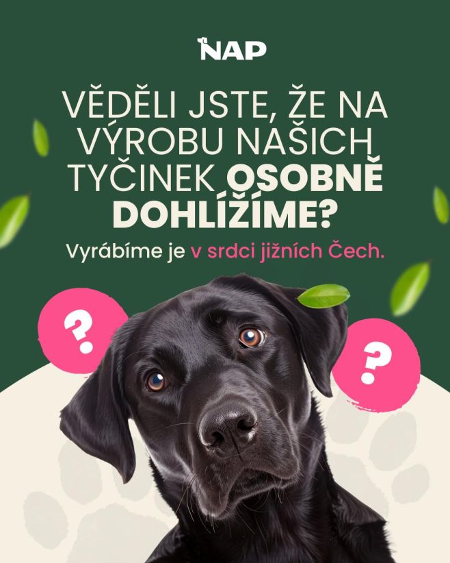 Pejsci si zaslouží kvalitu. Proto na výrobu našich tyčinek osobně dohlížíme. ✅ Vznikají v srdci jižních Čech, z poctivých...