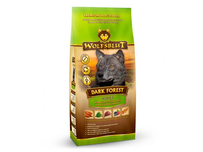 Wolfsblut Dark Forest Adult 2kg - zvěřina s batáty