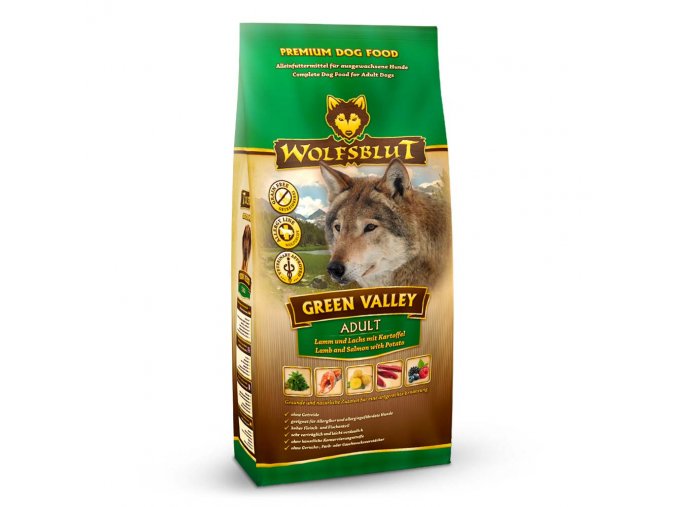 Wolfsblut Green Valley Adult 2kg - jehněčí a losos