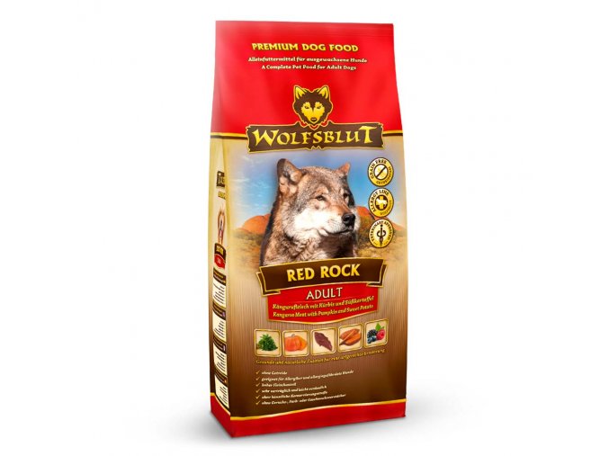 Wolfsblut Red Rock Adult 15kg - klokan s dýní