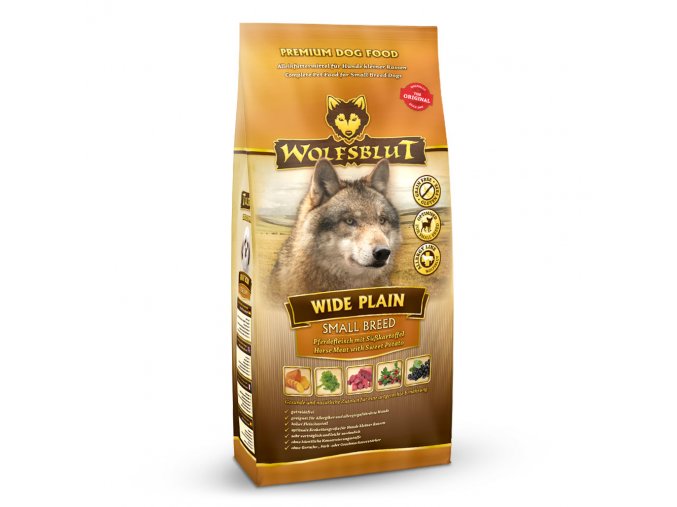 Wolfsblut Wide Plain Small Breed 2kg - kůň s batáty