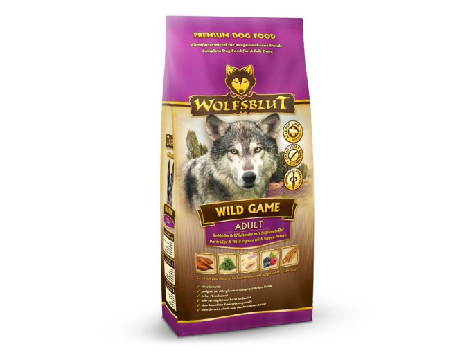 Wolfsblut Wild Game Adult 15kg - koroptev s batáty