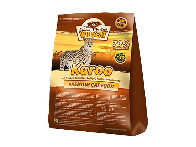 WildCat Karoo Adult 3kg - králík a kuře